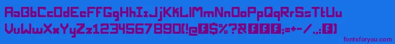 Шрифт Nucleomd – фиолетовые шрифты на синем фоне
