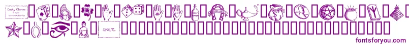 Luckc-fontti – violetit fontit
