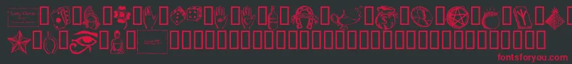 fuente Luckc – Fuentes Rojas Sobre Fondo Negro