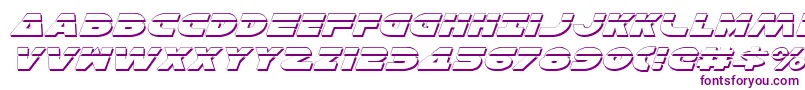 HanSoloExpShadowLasital Font – Purple Fonts on White Background