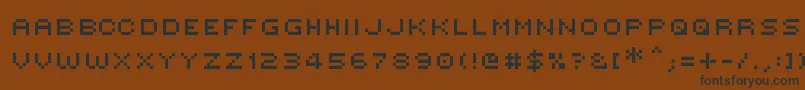 VictorPixel Font – Black Fonts on Brown Background