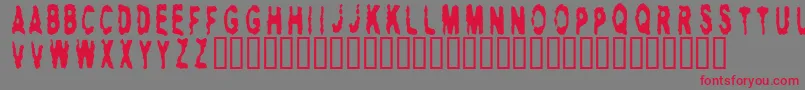 Hitman ffy Font – Red Fonts on Gray Background