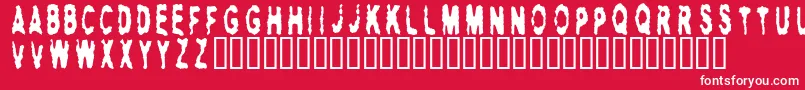 Hitman ffy Font – White Fonts on Red Background