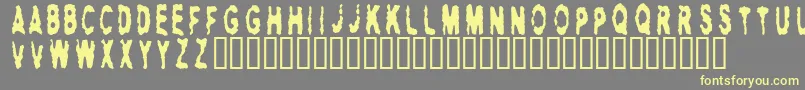 Hitman ffy Font – Yellow Fonts on Gray Background