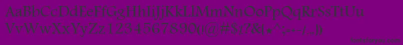 Шрифт KhalaadSusan – чёрные шрифты на фиолетовом фоне