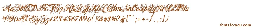 Шрифт HawaiiKillerV1.2 – коричневые шрифты на белом фоне