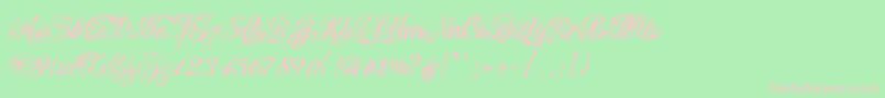 HawaiiKillerV1.2 Font – Pink Fonts on Green Background