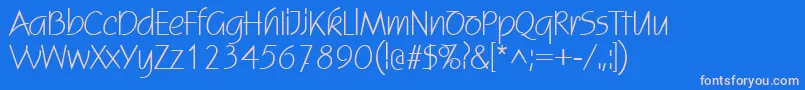Шрифт StatusRegular – розовые шрифты на синем фоне