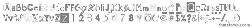 Czcionka 50Fonts2 – szare czcionki