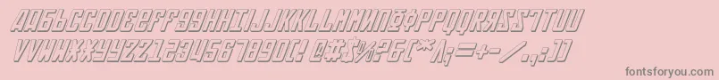 Soviet23Di Font – Gray Fonts on Pink Background