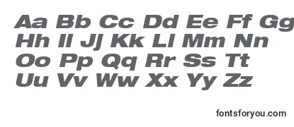 HelveticaLt93BlackExtendedOblique Font
