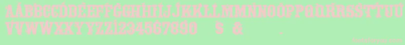 TuscanFlies Font – Pink Fonts on Green Background