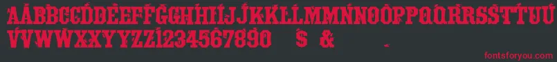 TuscanFlies Font – Red Fonts on Black Background