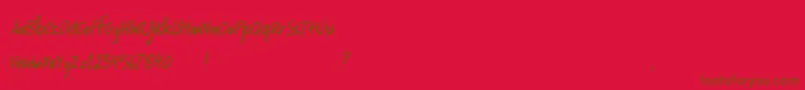 Lisätietoja SupersonikLove-fontista SupersonikLove-fontti – ruskeat fontit punaisella taustalla