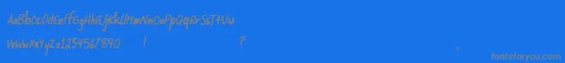 Więcej informacji o czcionce SupersonikLove Czcionka SupersonikLove – szare czcionki na niebieskim tle