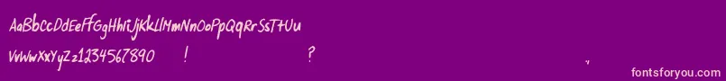 SupersonikLove Font – Pink Fonts on Purple Background