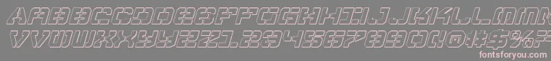 VyperShadowItalic Font – Pink Fonts on Gray Background