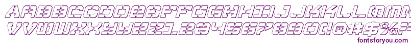 VyperShadowItalic Font – Purple Fonts on White Background