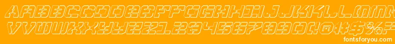 VyperShadowItalic Font – White Fonts on Orange Background