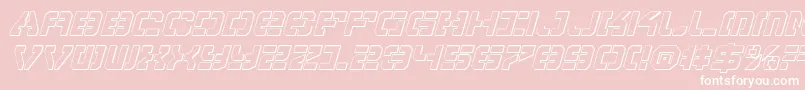 VyperShadowItalic Font – White Fonts on Pink Background