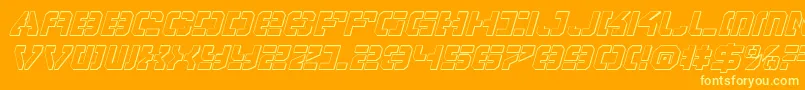 VyperShadowItalic Font – Yellow Fonts on Orange Background