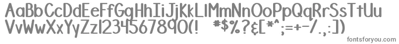 Czcionka DjbStinkyMarker – szare czcionki na białym tle