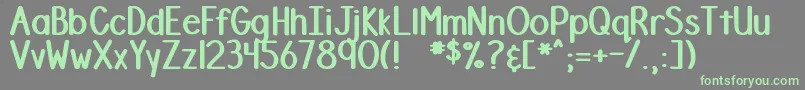 DjbStinkyMarker Font – Green Fonts on Gray Background