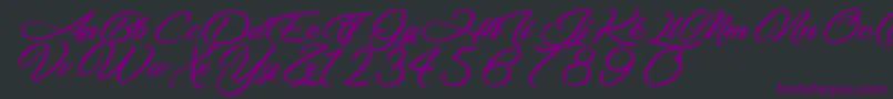 MakingTheQuality Font – Purple Fonts on Black Background