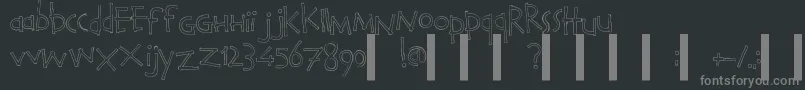 Calvino Font – Gray Fonts on Black Background