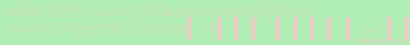 Calvino Font – Pink Fonts on Green Background