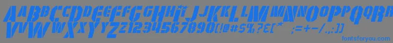 fuente GiColtonItalic – Fuentes Azules Sobre Fondo Gris