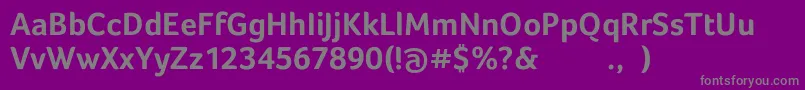 Шрифт FocoBold – серые шрифты на фиолетовом фоне