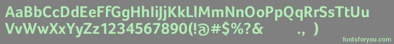 Шрифт FocoBold – зелёные шрифты на сером фоне
