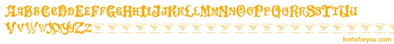 Шрифт DinglehuckleberryRegular – оранжевые шрифты