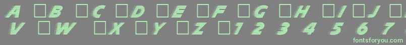 DgSlipstream Font – Green Fonts on Gray Background