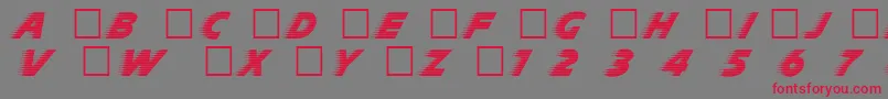 DgSlipstream Font – Red Fonts on Gray Background