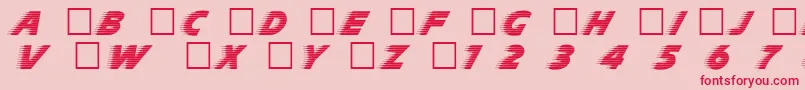 DgSlipstream Font – Red Fonts on Pink Background