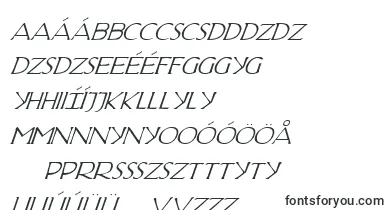 HadriaticItalic font – hungarian Fonts