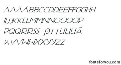 HadriaticItalic font – german Fonts