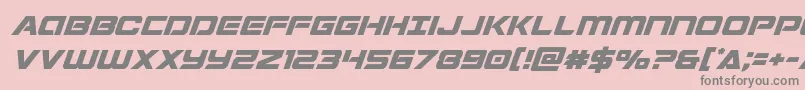 Stardusterital Font – Gray Fonts on Pink Background