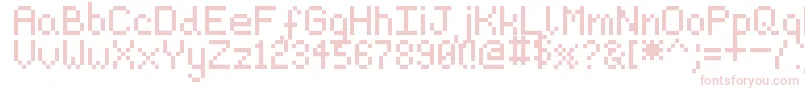 Pixeljosh6 Font – Pink Fonts on White Background