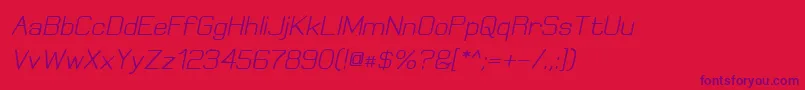Шрифт ElgethyBoldOblique – фиолетовые шрифты на красном фоне