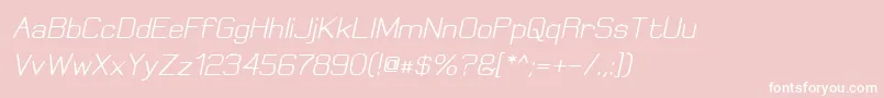 ElgethyBoldOblique Font – White Fonts on Pink Background