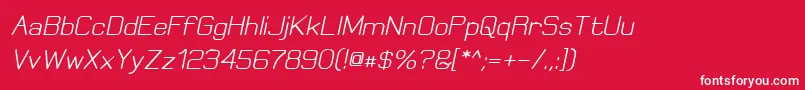 ElgethyBoldOblique Font – White Fonts on Red Background