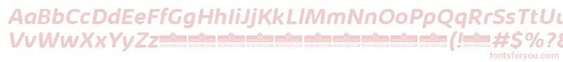 KabrioAbarthBoldItalicTrial Font – Pink Fonts on White Background