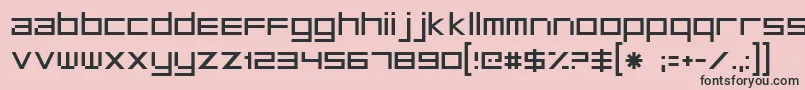 フォントFt29 – ピンクの背景に黒い文字