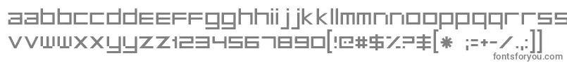 フォントFt29 – 白い背景に灰色の文字