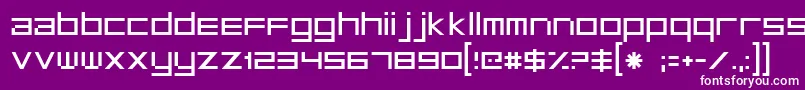 フォントFt29 – 紫の背景に白い文字