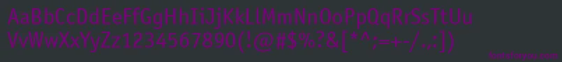Officinasansatt Font – Purple Fonts on Black Background