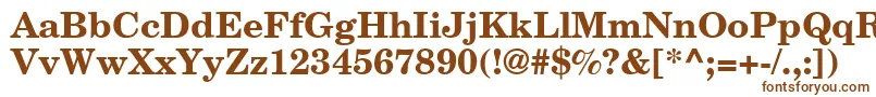 NewbrunswickBold Font – Brown Fonts on White Background